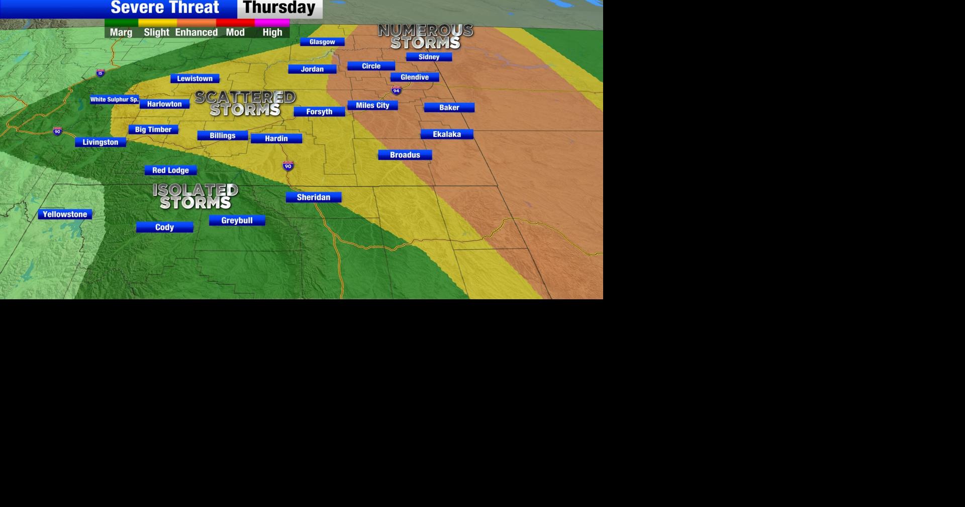 Strong to severe thunderstorms possible Thursday for central and ...