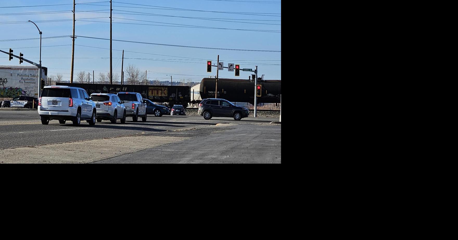 Train incident causes traffic delays on Laurel Road near Parkway Lane in Billings