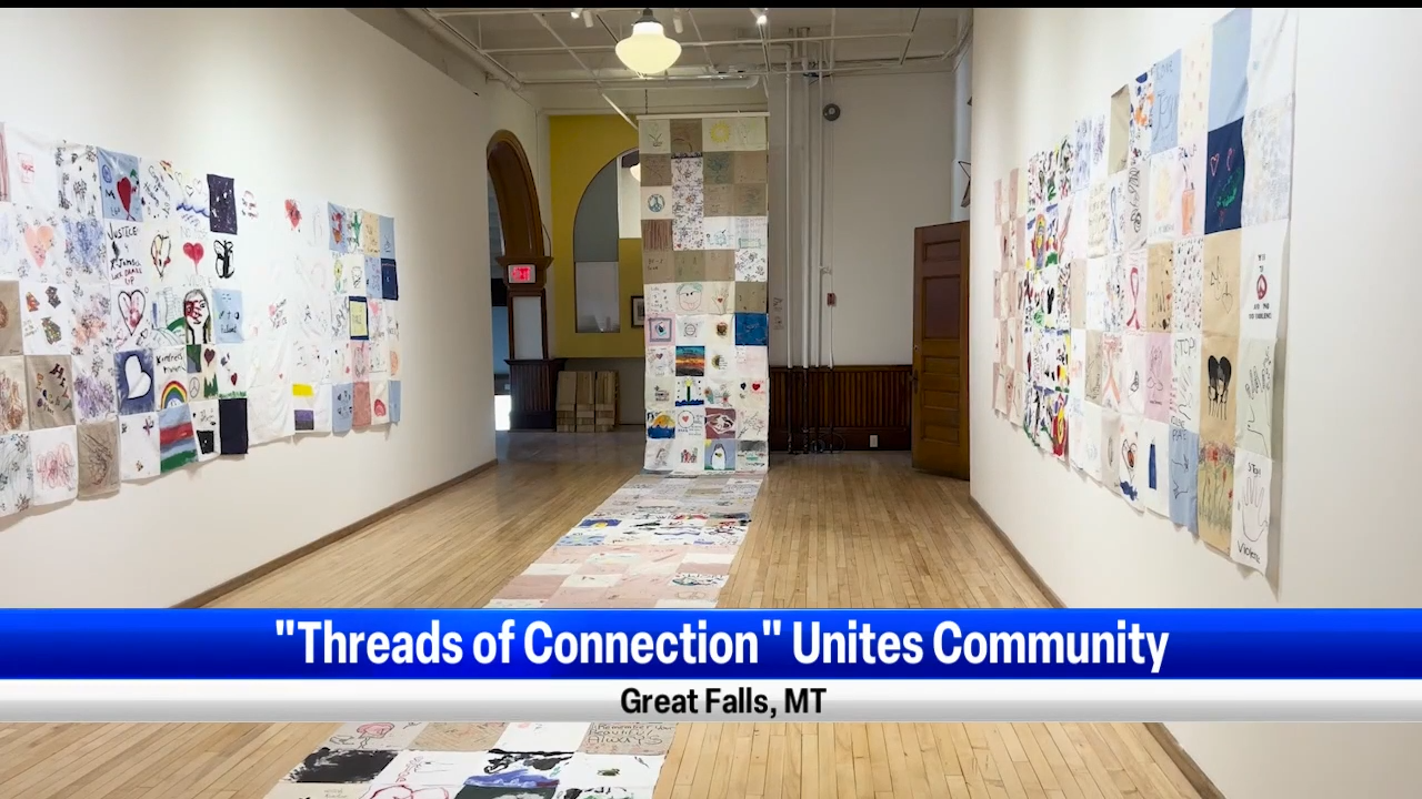 Threads of Connection community quilt displayed for No More Violence Week, Billings News