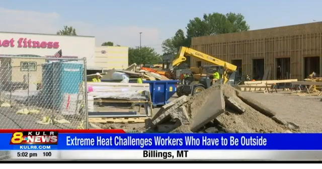 Montana High Temperatures Challenge Construction Workers