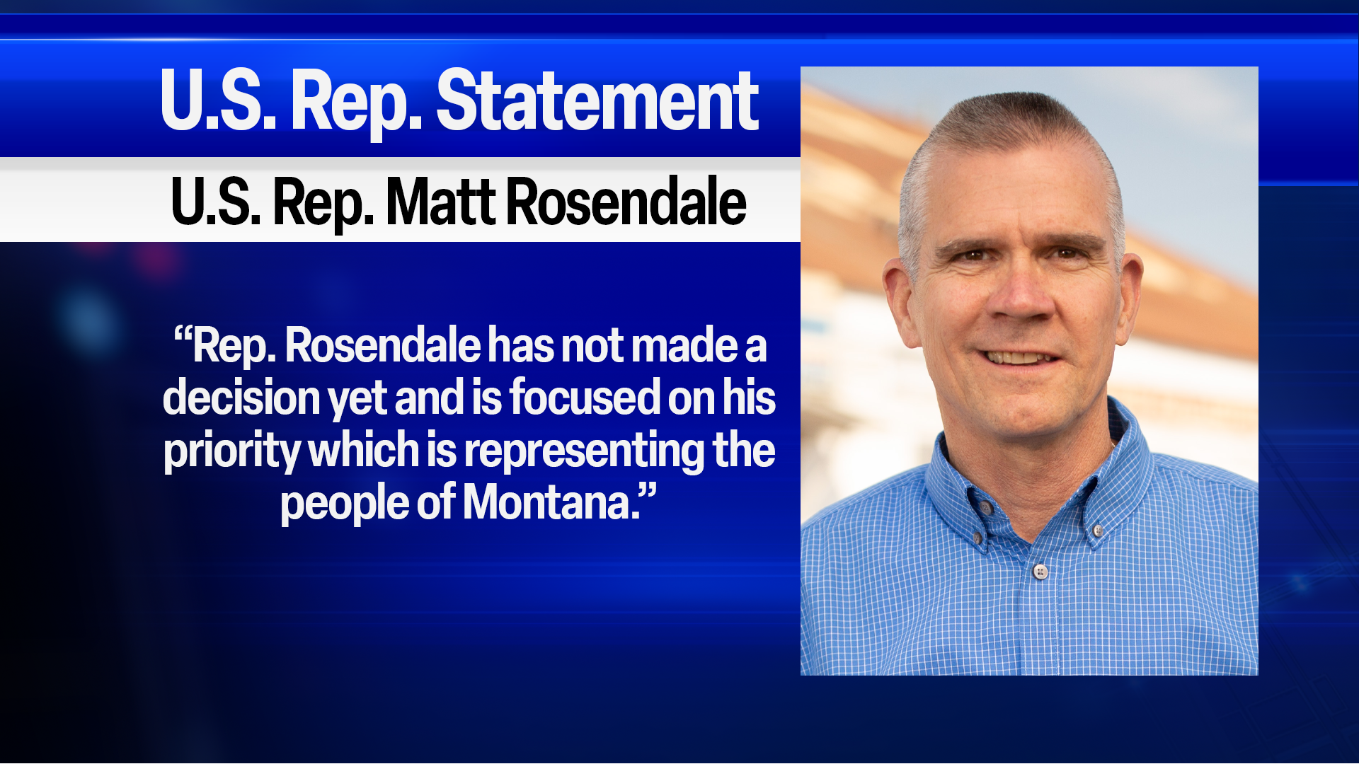 Congressman Matt Rosendale Responds To Arntzen And Downing ...