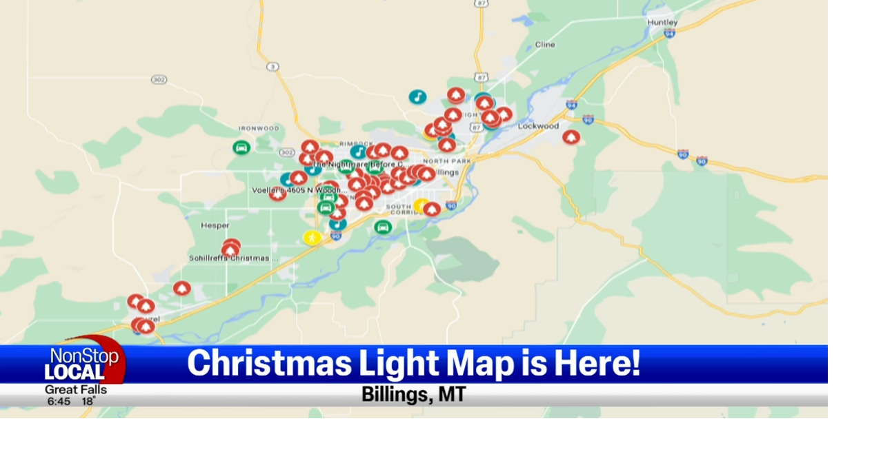 Billings Christmas Light Map returns for the holidays Billings News
