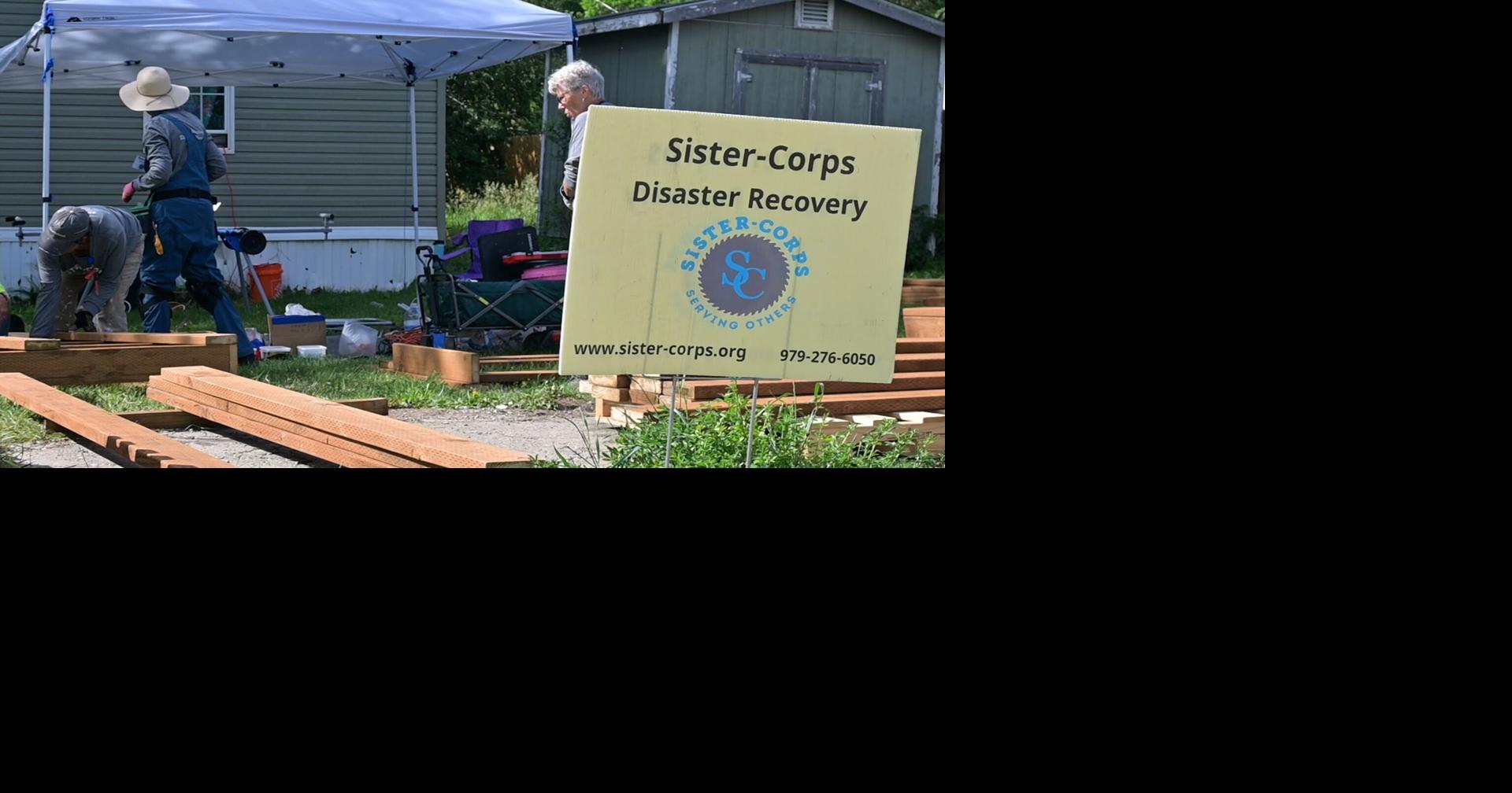 Sister-Corps Spends week improving homes and community spaces in Crow Agency