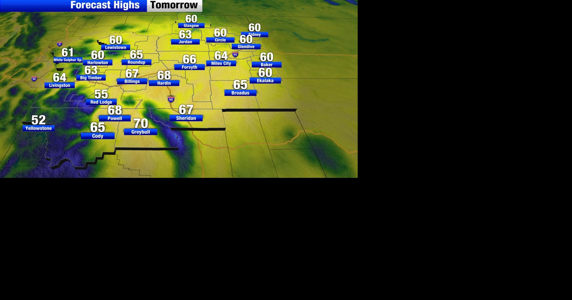 A sunny start to the weekend will turn windy and wet | Montana Weather ...