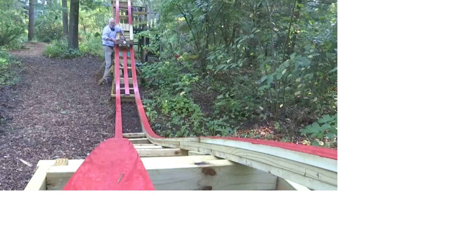 Grandson builds a rollercoaster for 83yearold grandfather Billings