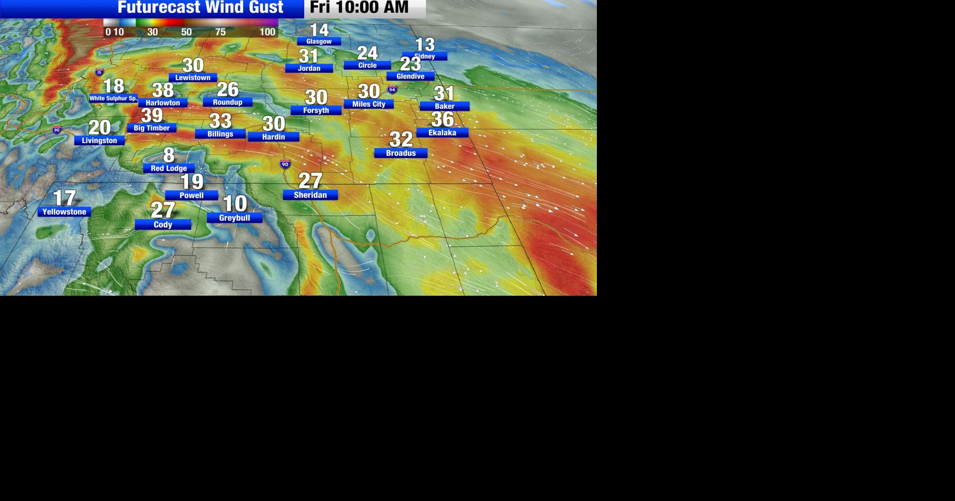 Increasing winds and warm temperatures through the weekend | Montana ...