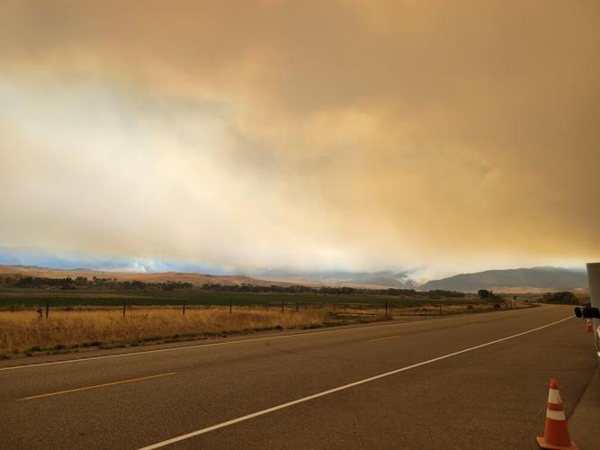 Elk Fire haze on Friday, October 4