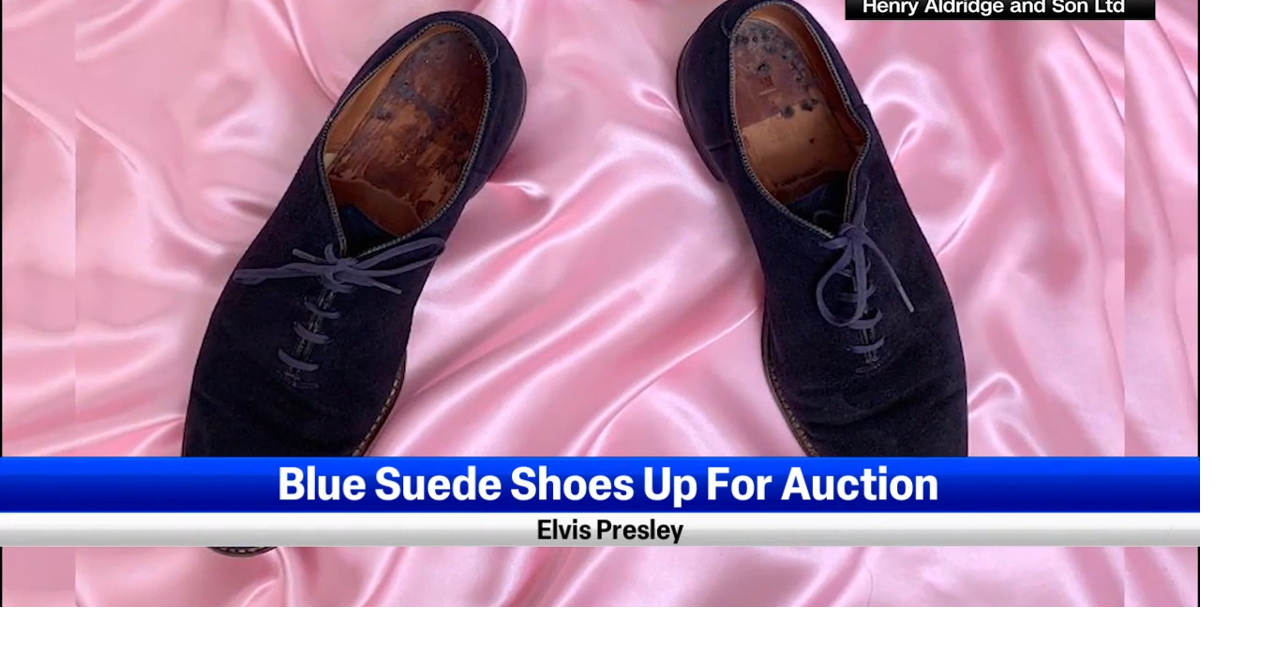 Elvis Presley s Blue Suede Shoes up for auction