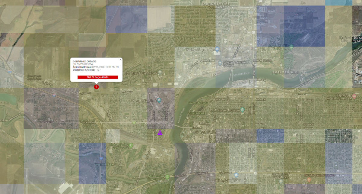 Power Outage In Great Falls That Affected Over 1 700 Customers