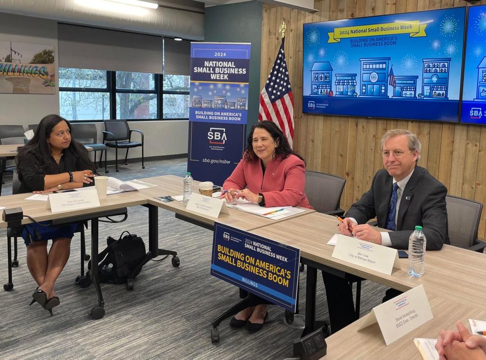 US SBA Administrator Isabel Guzman visits small business owners in Billings as part of her National Small Business Week tour