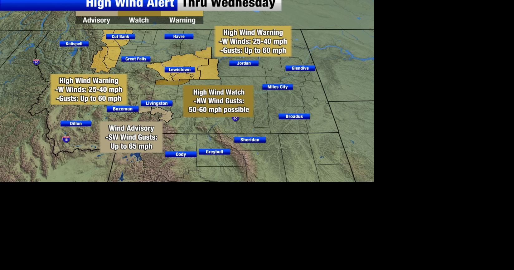 Windy Wednesday Montana Weather