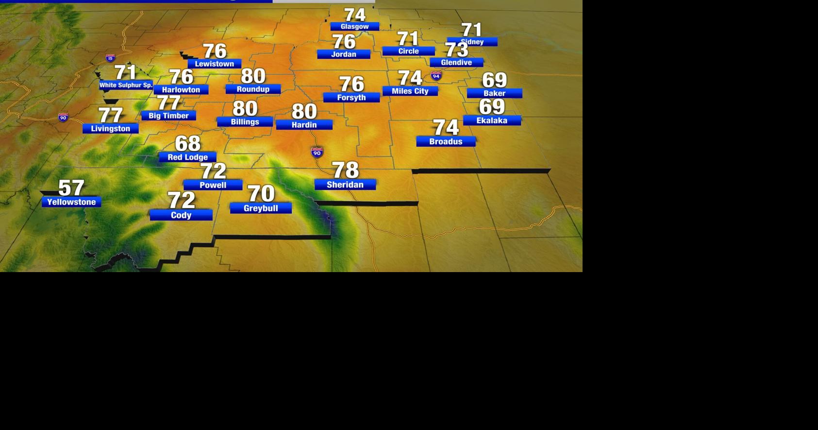 Warm and Breezy Through the Week Montana Weather