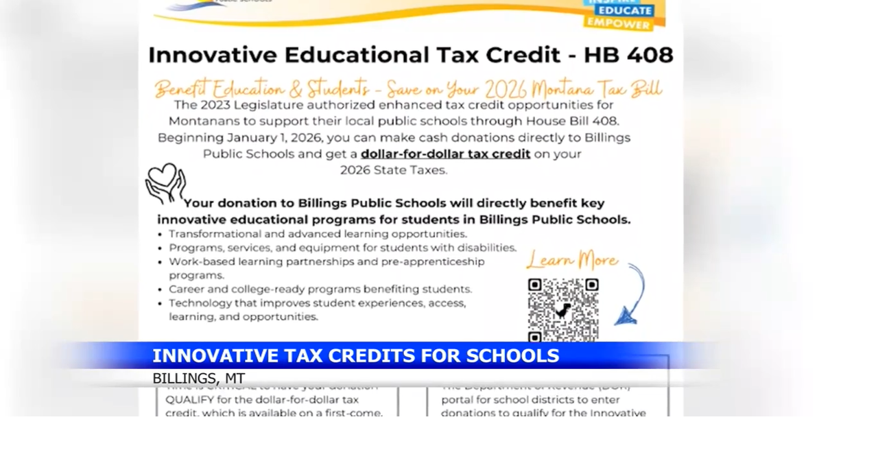 Innovative educational tax credit helps Billings schools enhance programs