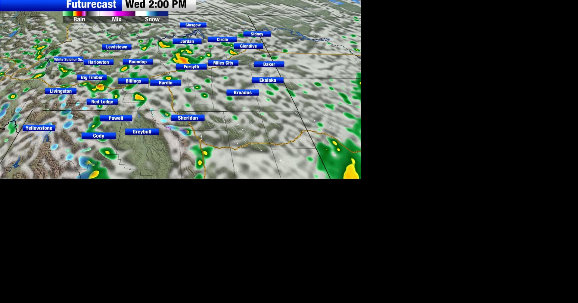 Chance for showers and mountain snow persist through Wednesday ...