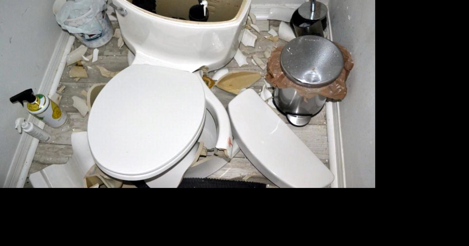 Bathroom blast Lightning strike explodes toilet National News