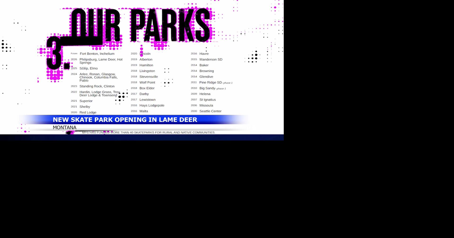 Lame Deer skate park built by Pearl Jam's Jeff Ament, Arthur M Blank Family Foundation opens Saturday