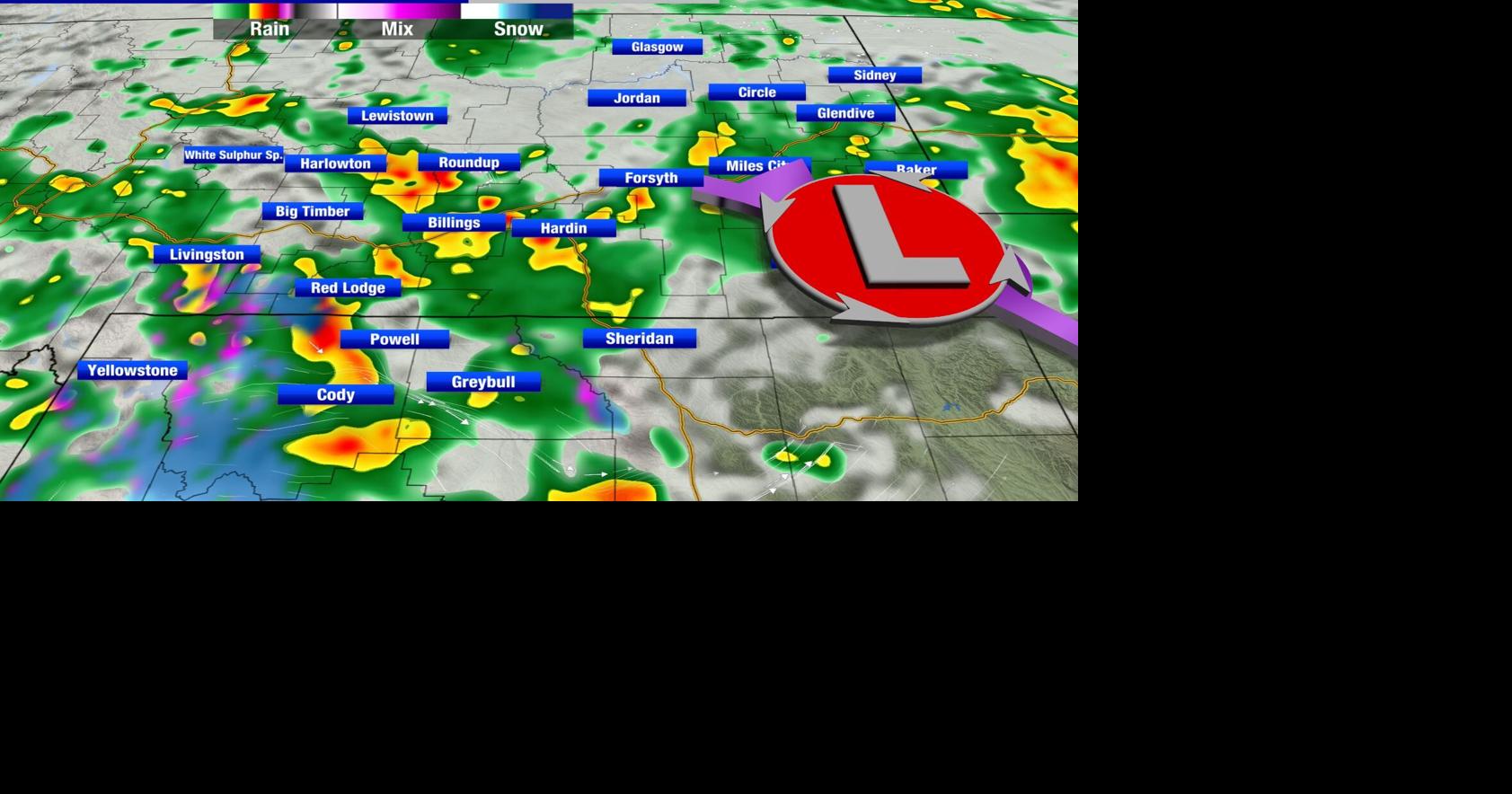 Heavy Rain and Mountain Snow Montana Weather