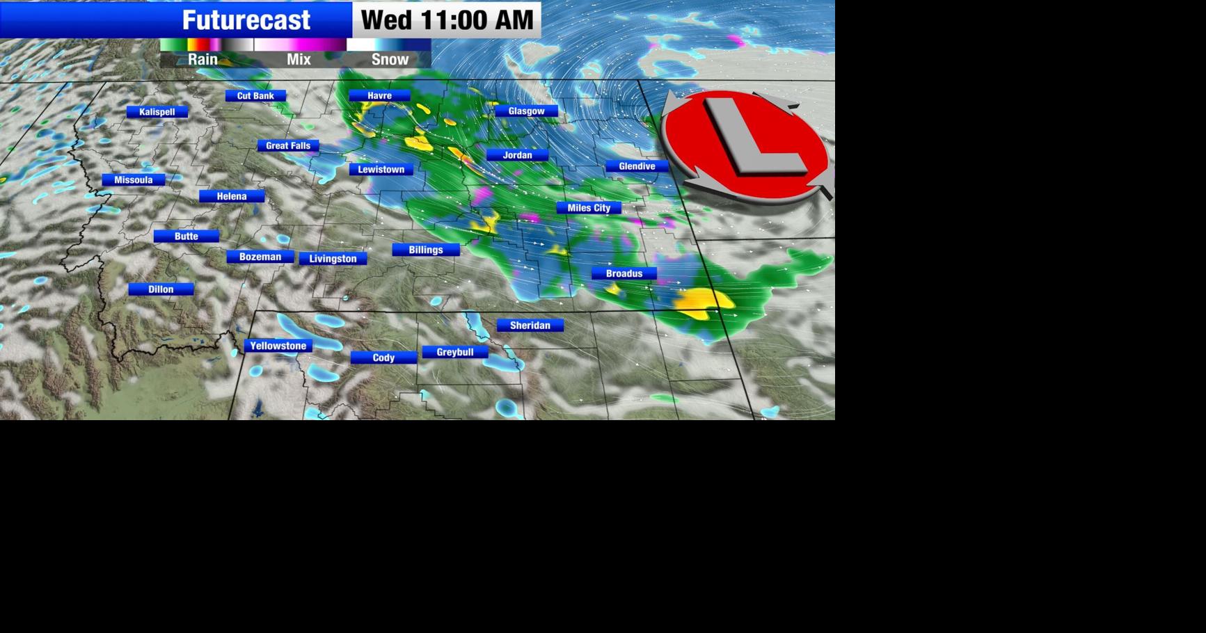 Rain and Wet Snow Arriving | Montana Weather | kulr8.com
