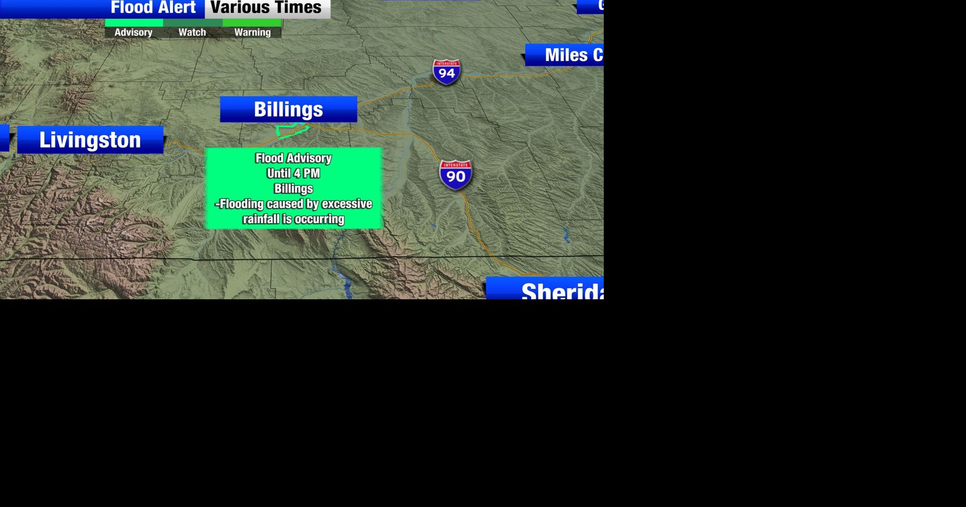Heavy rain, mountain snow, and a Flood Advisory for Billings | Montana ...