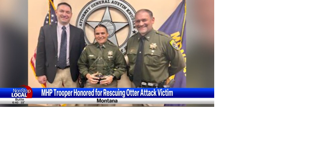 Trooper receives Highway Patrol's highest award for rescue following otter attack | Helena - Vimarsana News