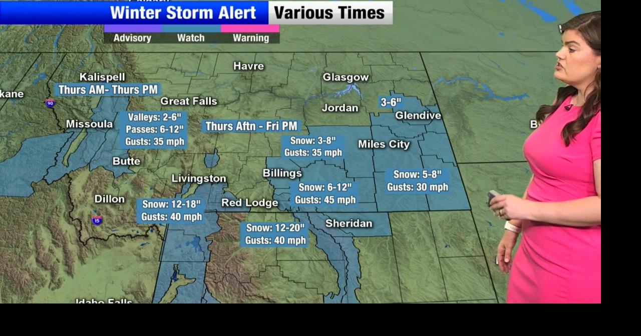 A spring storm system is on track to affect Montana Thursday into Friday with widespread precipitation and snow