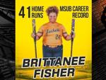 Brittanee Fisher breaks MSUB career home run record