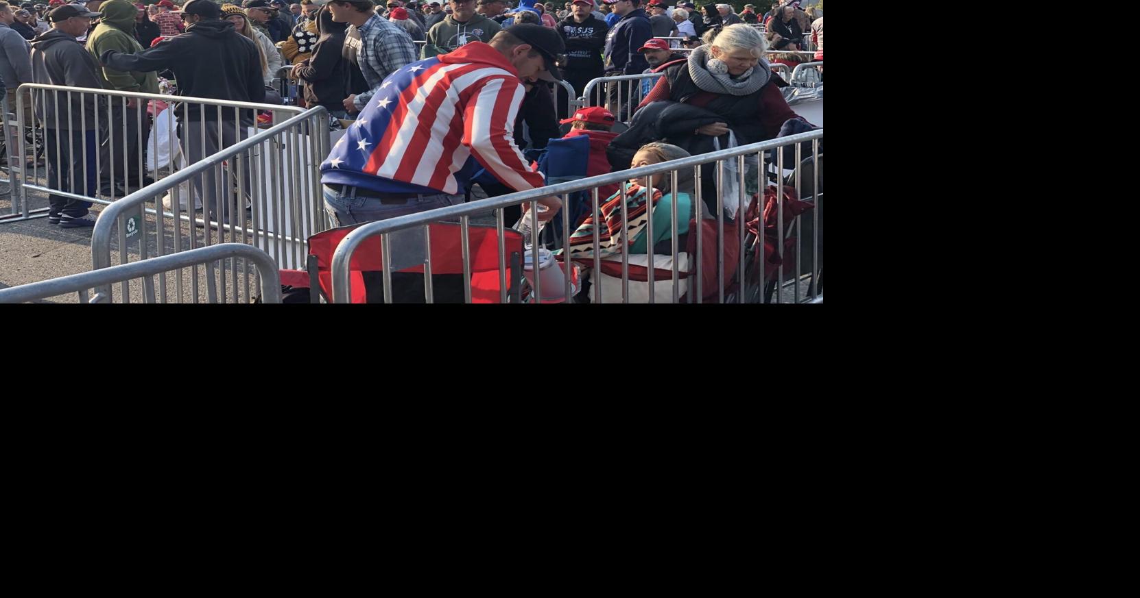PHOTOS: People gather for the Trump rally at the Brick Breeden ...