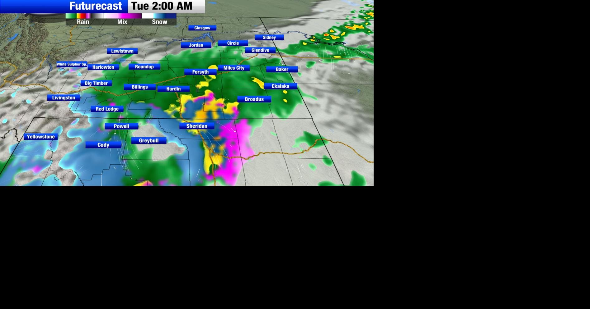 Rain and mountain snow continues through Tuesday afternoon | Montana ...