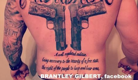 Brantley Gilbert nearly done with Second Amendment tattoo  Fox News