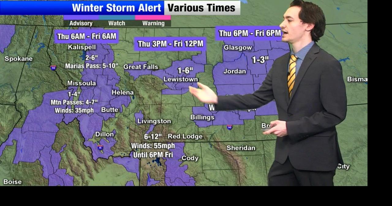 Winter system to dump rain and snow across Montana | Montana Weather ...
