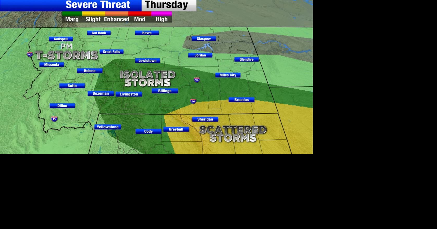 Severe Weather Possible Thursday Montana Weather