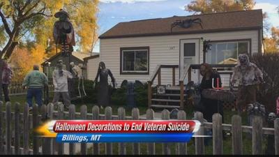 Billings Man Decorates Spooky Yard To Raise Awareness For Veteran