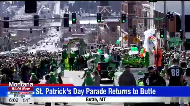 St. Patrick's Day parade in Butte, America (video)