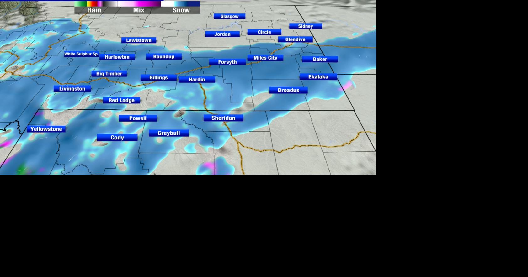 Weather Alert Bitter Cold, Snow, & Slick Roads Montana Weather