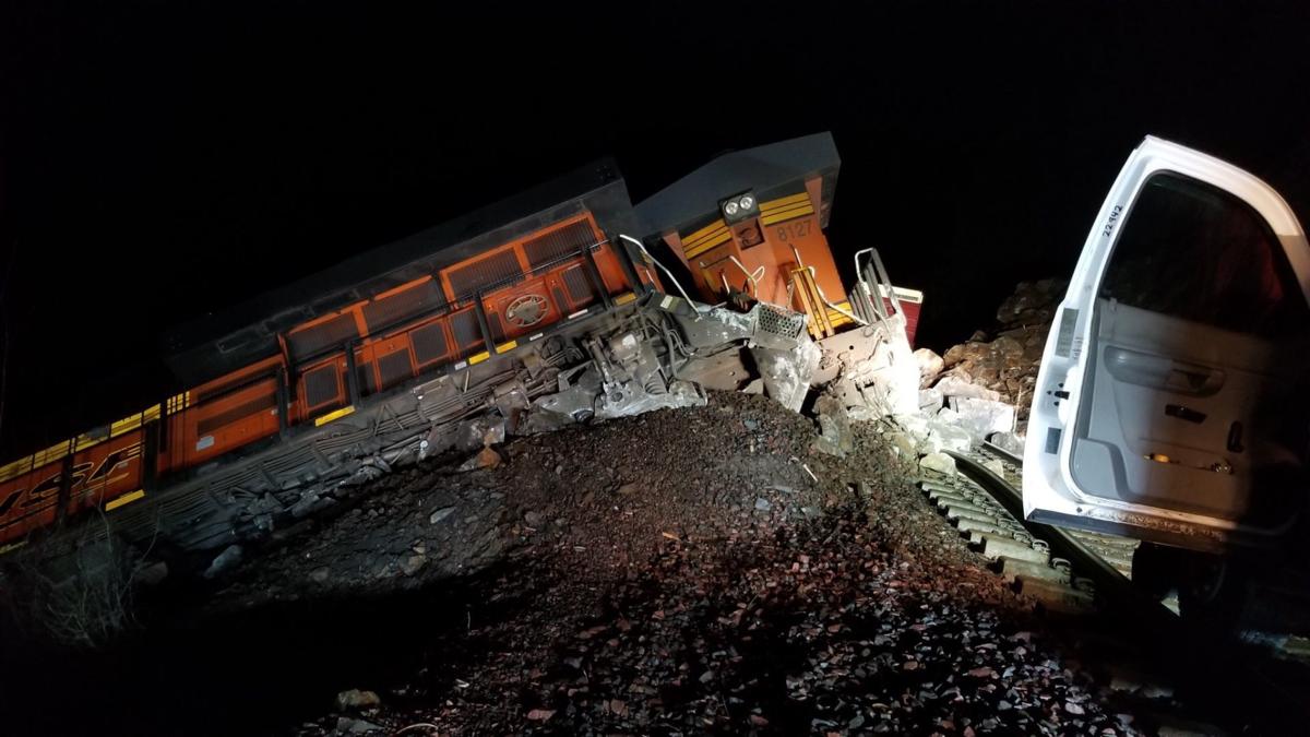 BNSF crews trapped in derailed train escape, make it to shore News