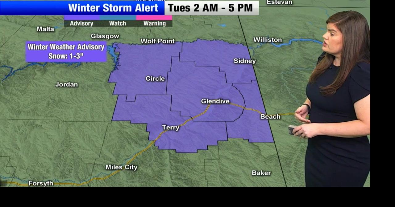 Mild weather conditions today with wind and light snow expected Tuesday for central and eastern Montana