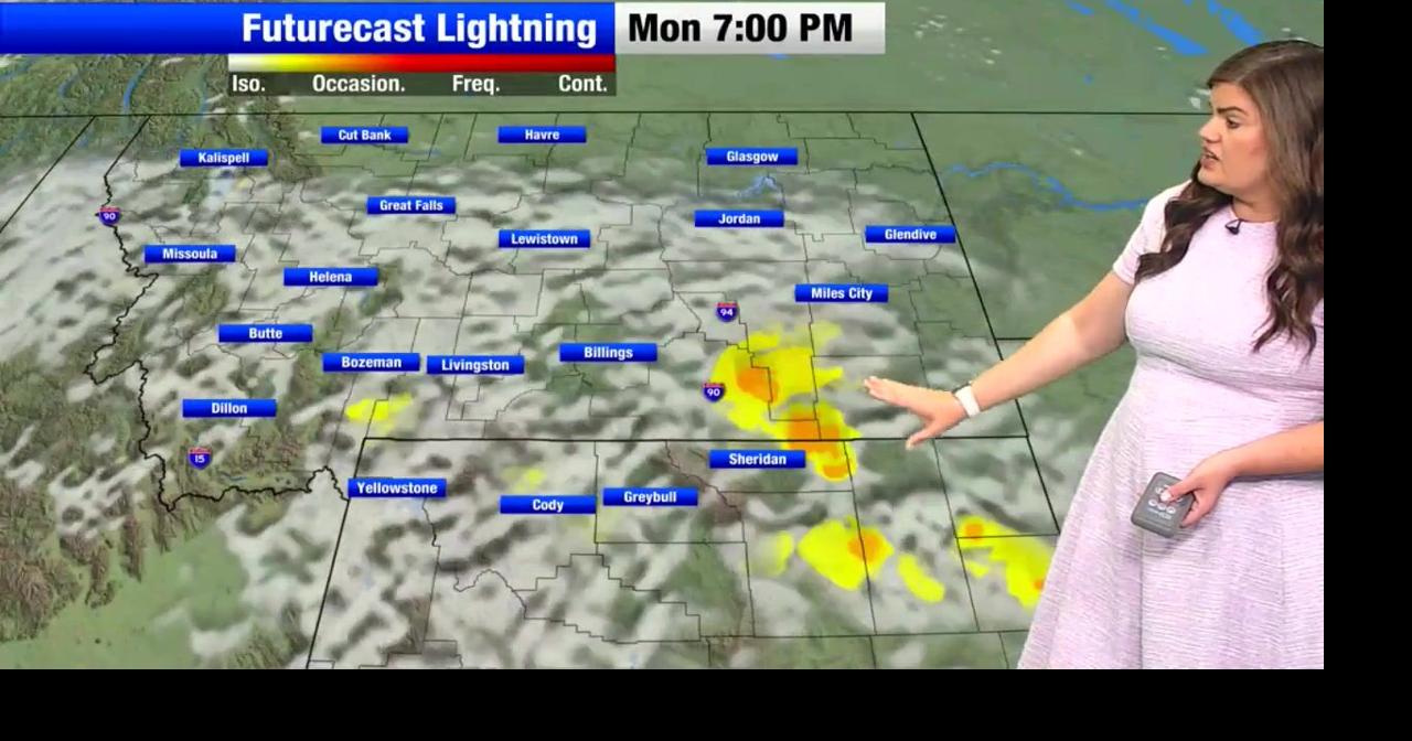Isolated strong to severe storms expected across southern Montana and northern Wyoming