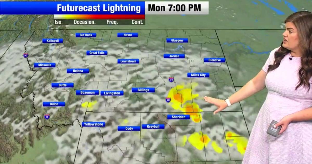 Isolated strong to severe storms expected across southern Montana and northern Wyoming