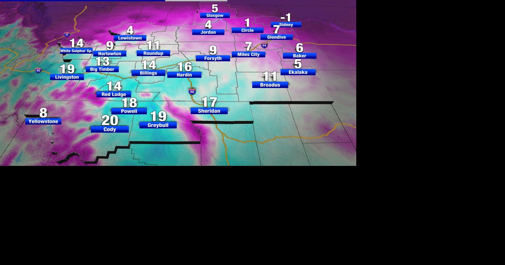 Light Snow, Slick Roads, and Cold Arctic Air Montana Weather