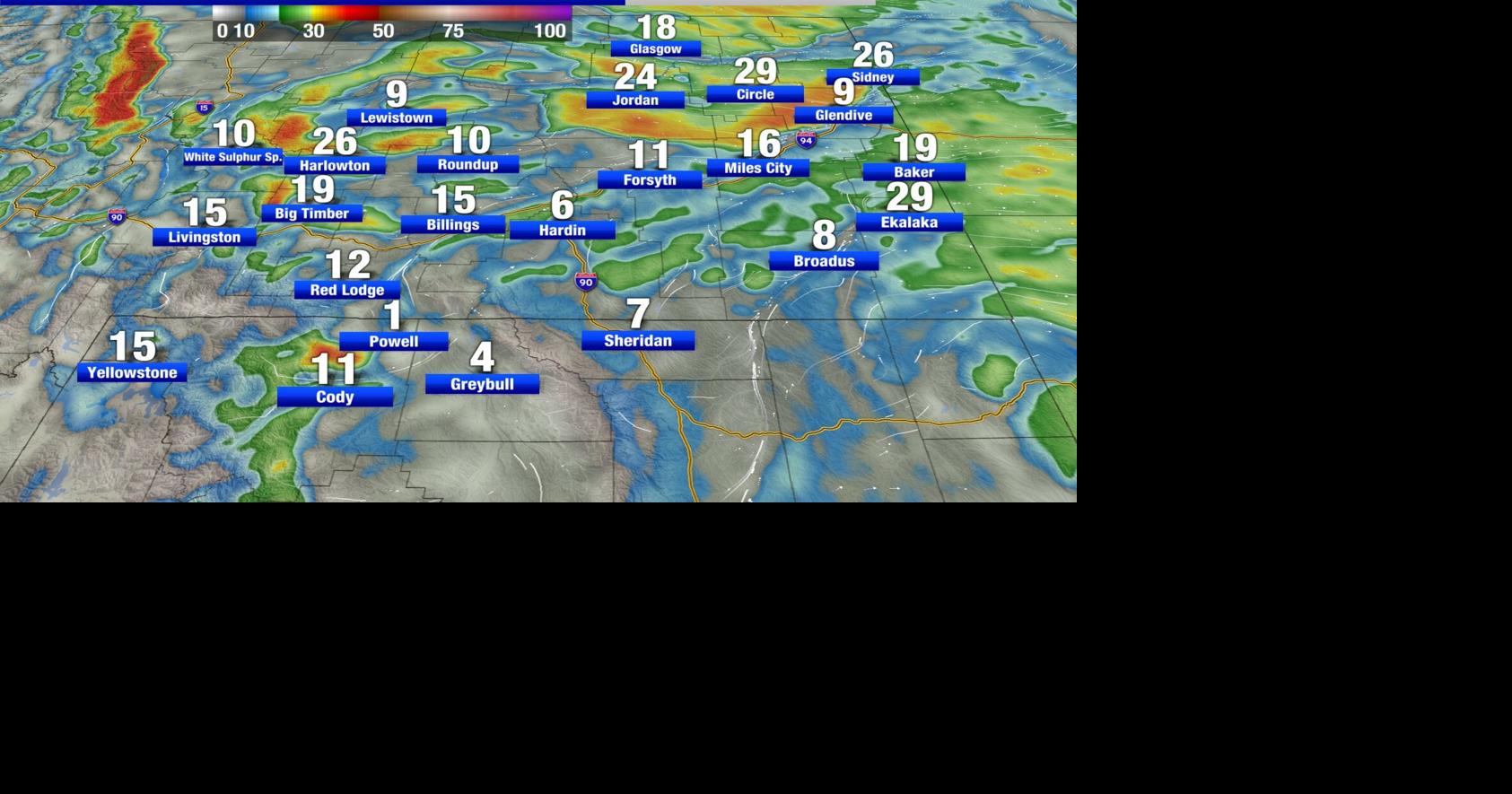 Clear Skies, Dry Weather, & Breezy Conditions Montana Weather