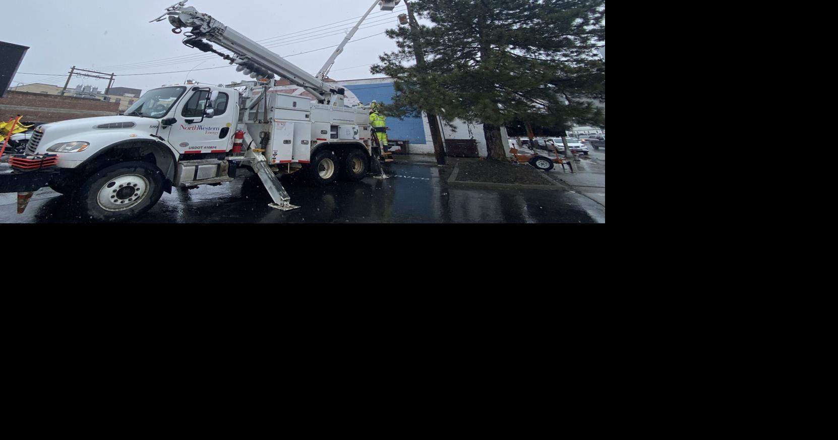 Transformer in Billings starts power pole fire on 1st Ave. N Billings