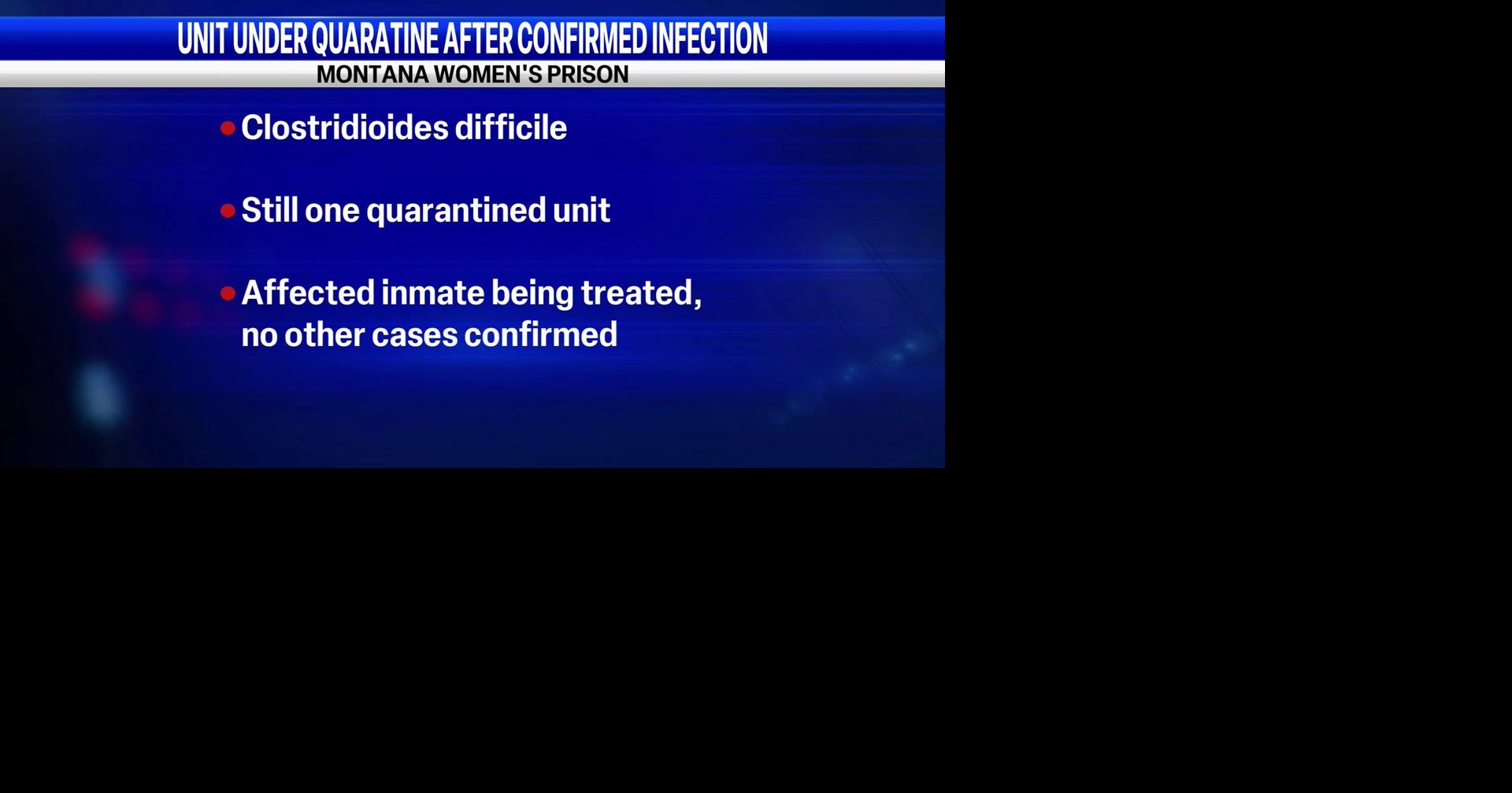 Billings women’s prison unit quarantined after C. diff case