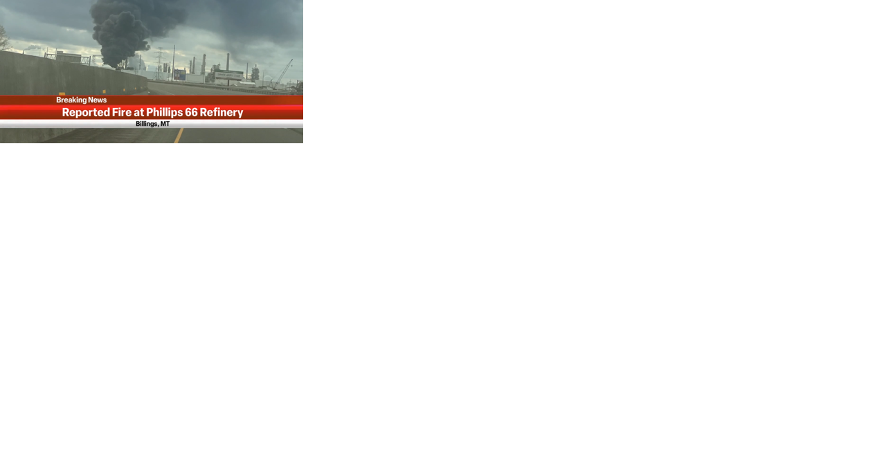 Fire breaks out at Phillips 66 Refinery near Billings Friday afternoon - Vimarsana News