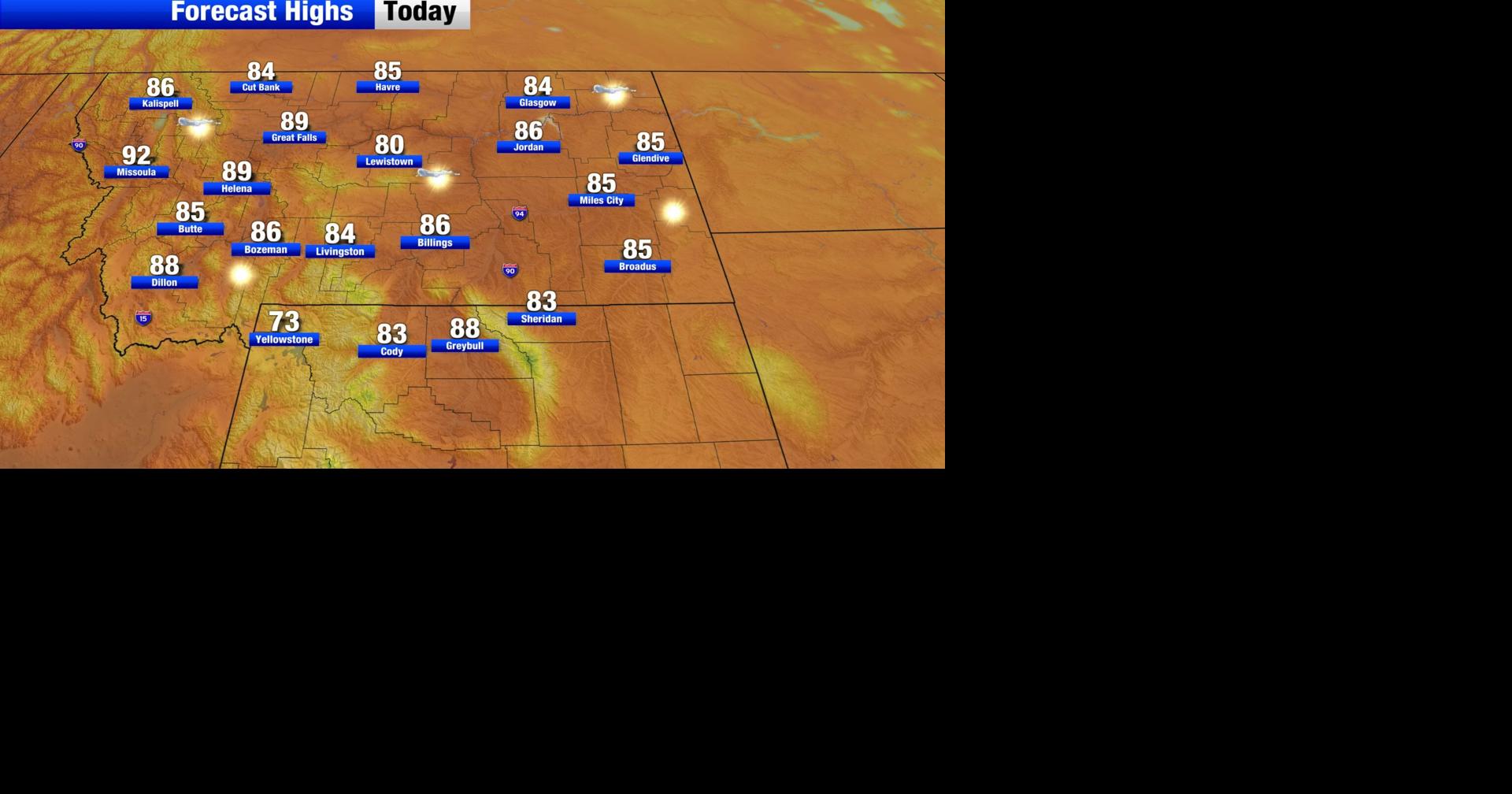 The heat returns this week across Montana and northern Wyoming ...
