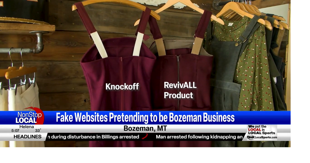 Fake websites on sale for clothes