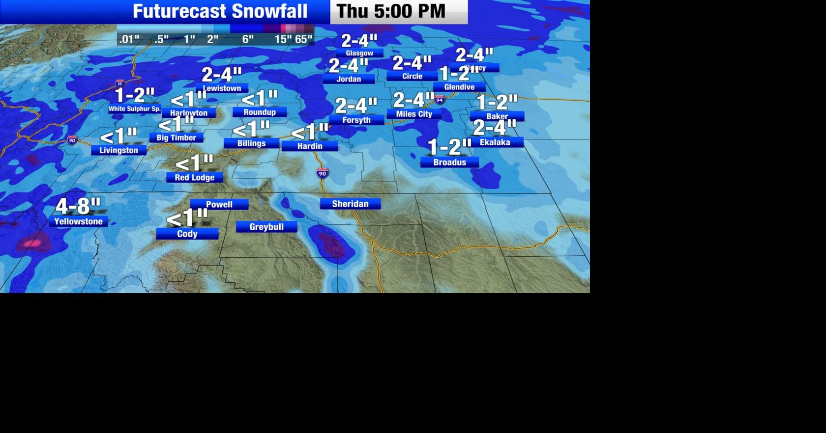 A minor winter storm expected Wednesday through Friday | Montana ...
