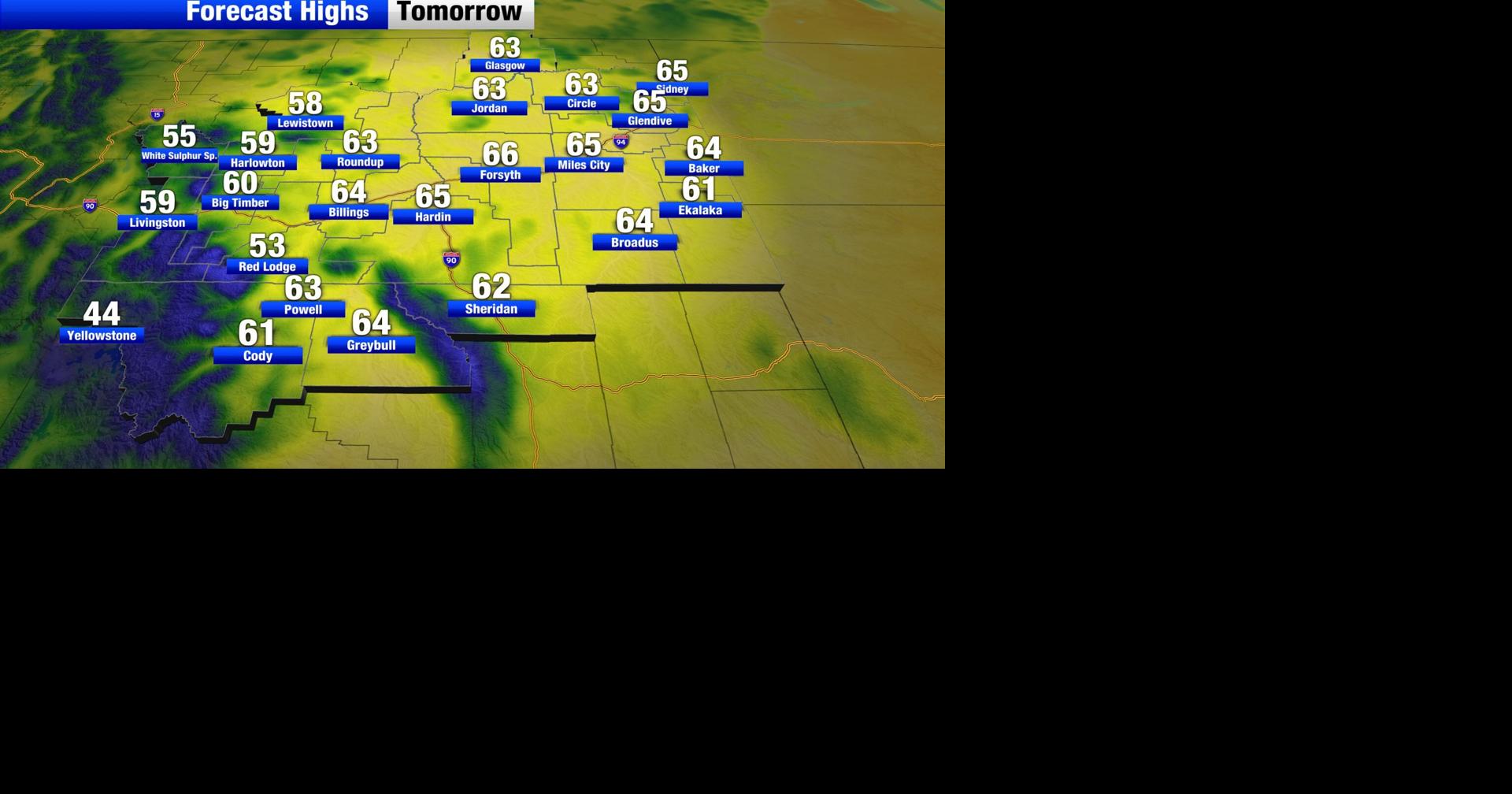 Decreasing showers and thunderstorms give way to cooler temperatures ...