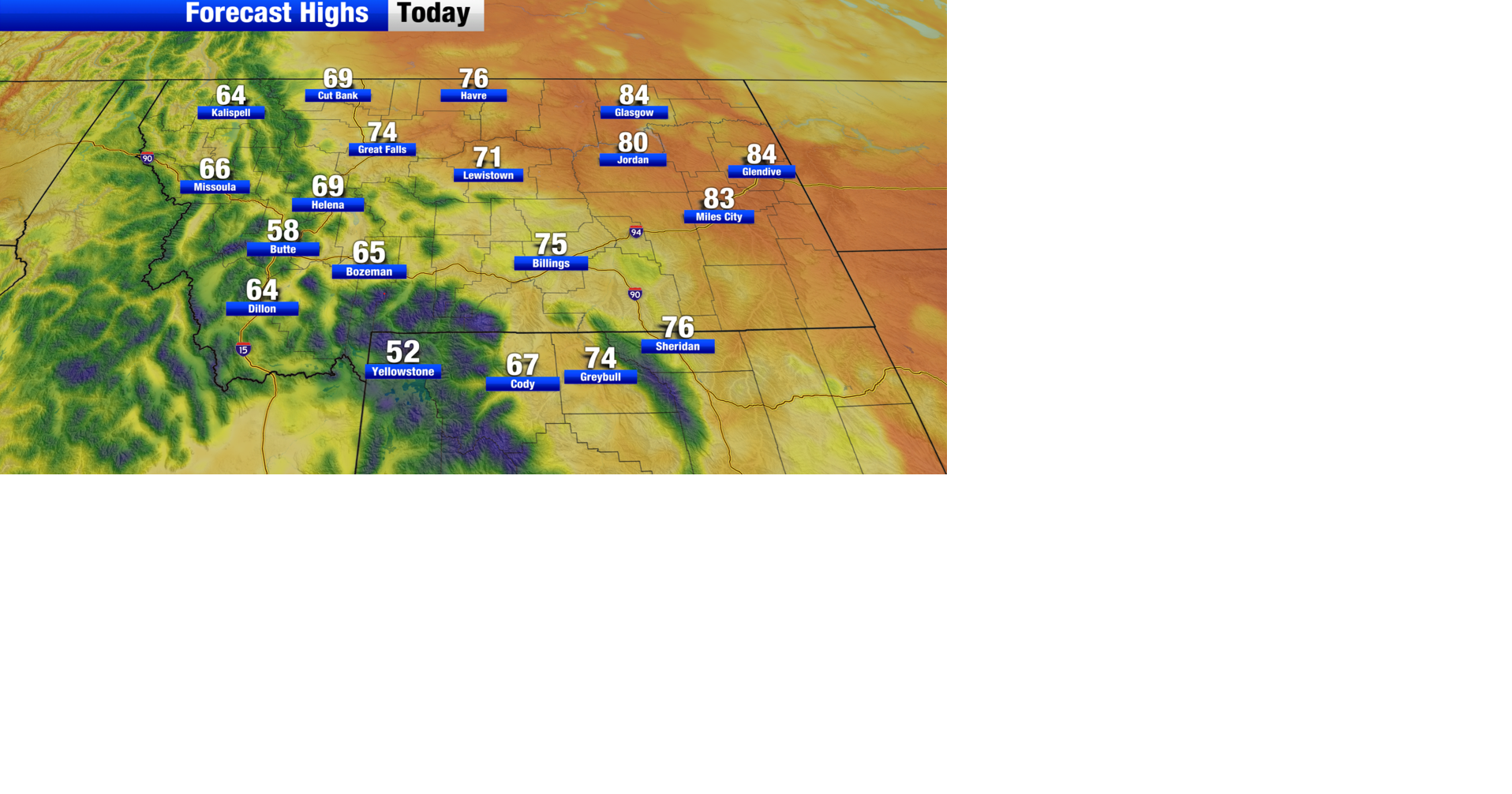 Cool temperatures and rain chances to start the work week