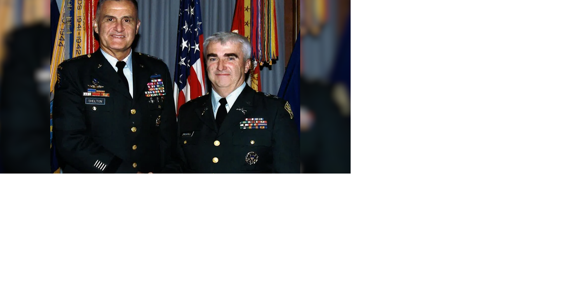 John Driscoll receiving an award for distinguished service
