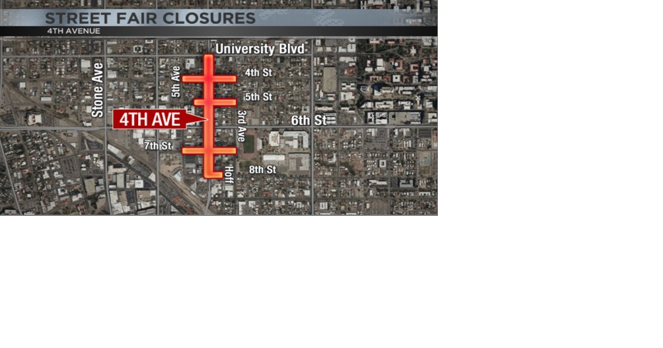 54th Fourth Avenue Spring Street Fair road closures start Thursday - Vimarsana News
